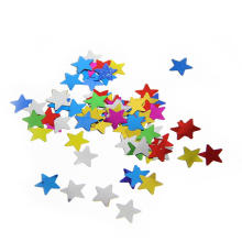 Heißer Verkauf Multi-Color Star Form Metallic Confetti für Hochzeit und Geburtstagsfeier